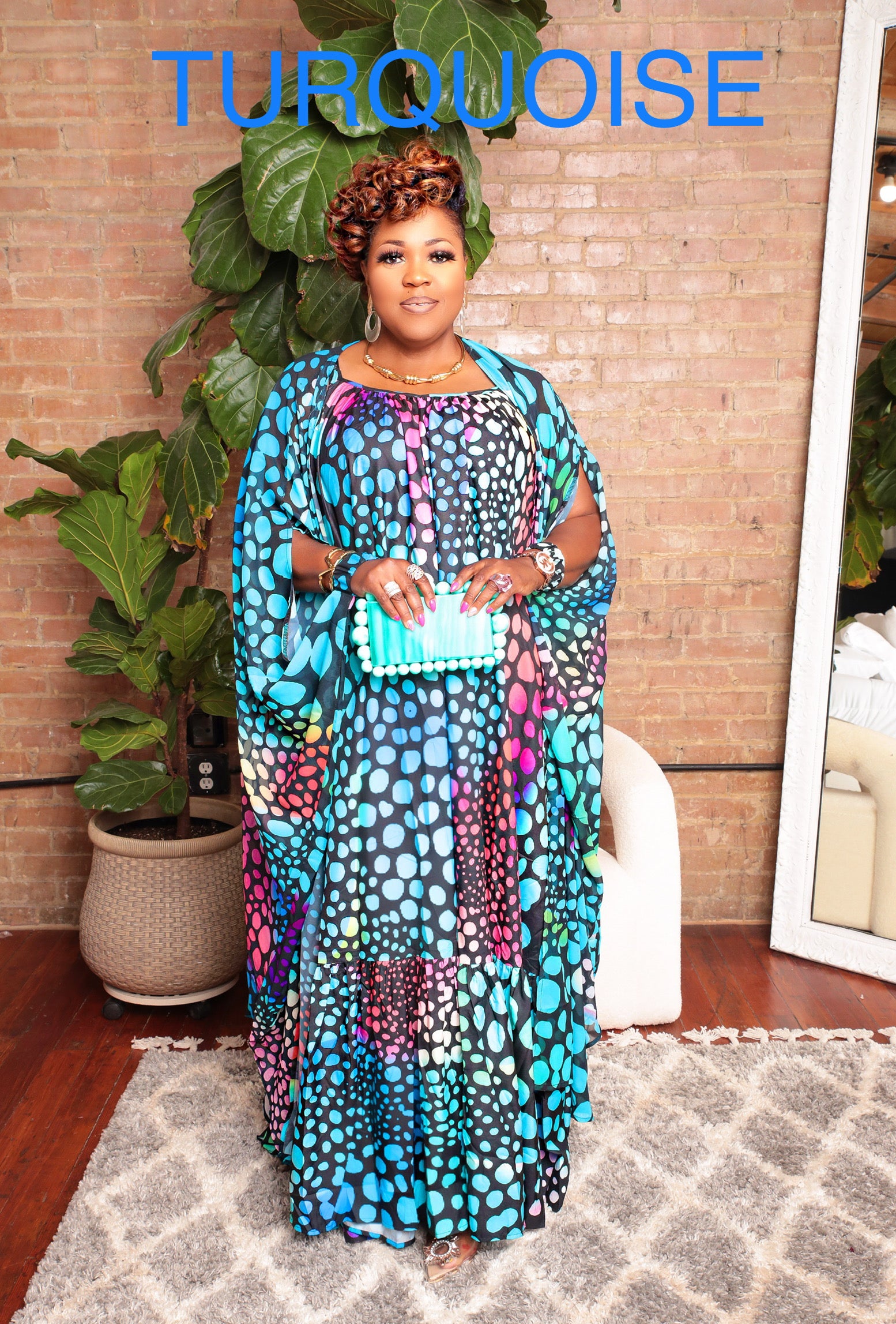 maxi dress and duster set SHAKENA MAXI DRESS-DUSTER SET