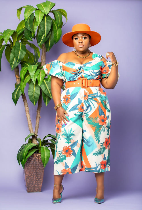 TROPICAL CARLETTA JUMPSUIT - deevinekreations