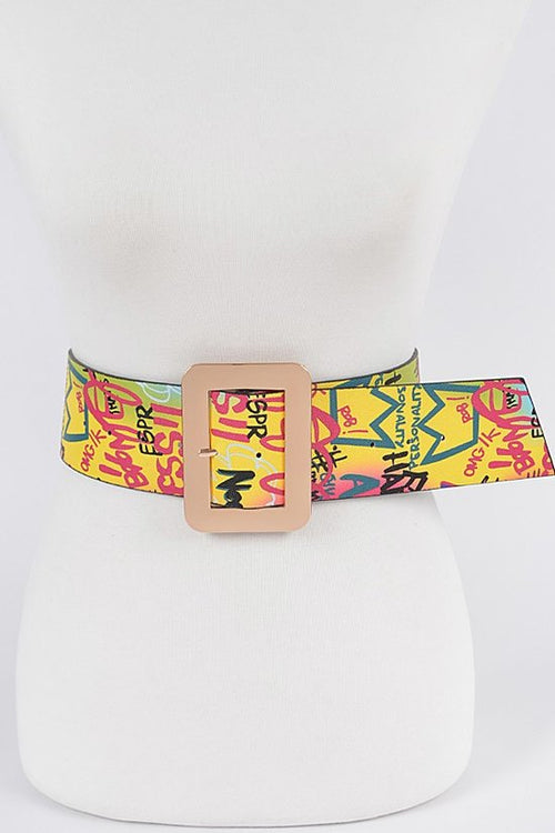 Neon GRAFFITI BELT - deevinekreations